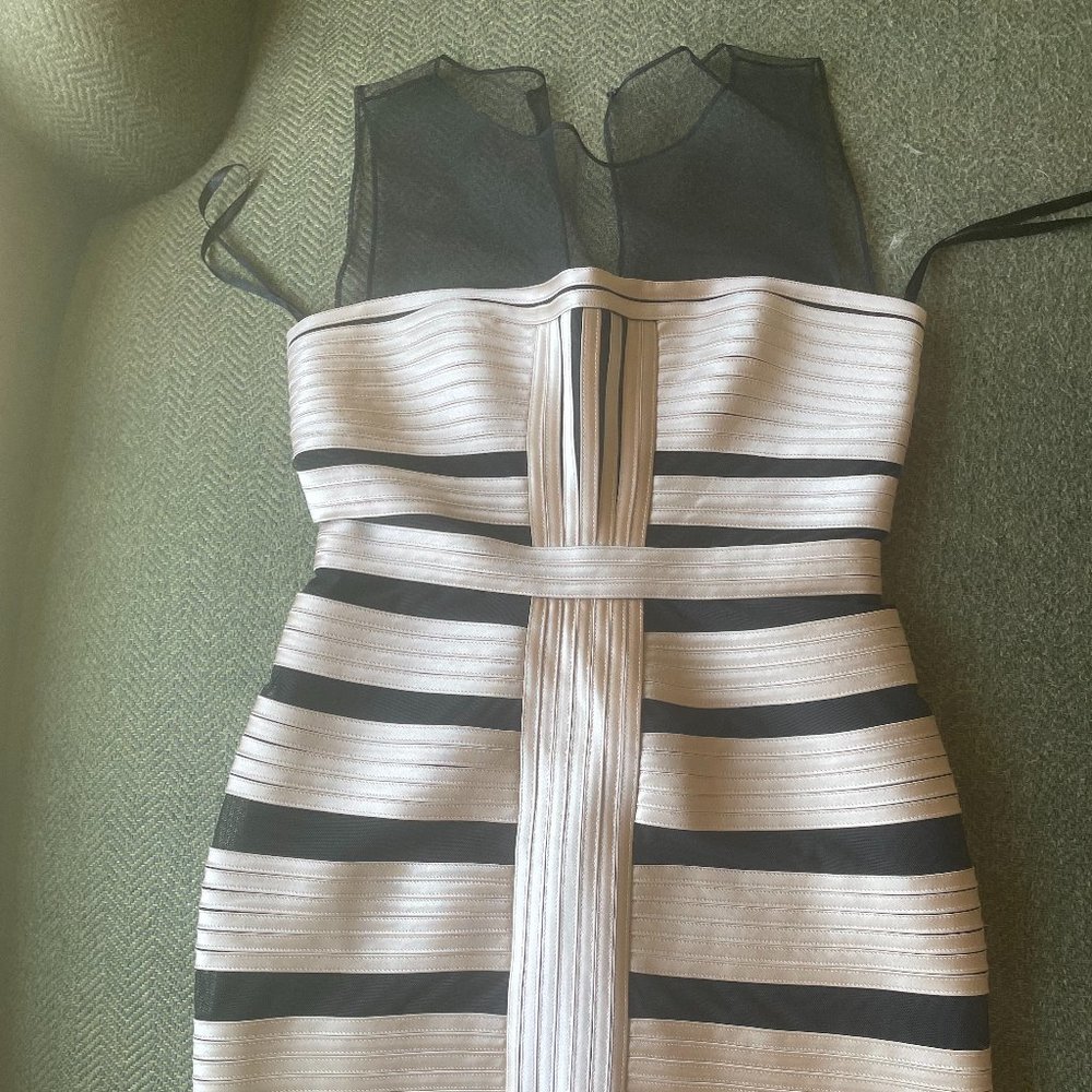 BCBGMaxAzria Dresses | BCBG Brenda Dress | Color: Black/Gold | Size: 4